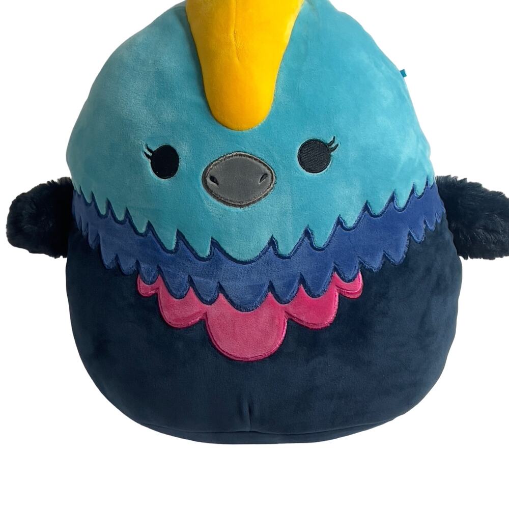 Squishmallow Melrose the Cassowary Teal Blue Plush Stuffed Animal Toy